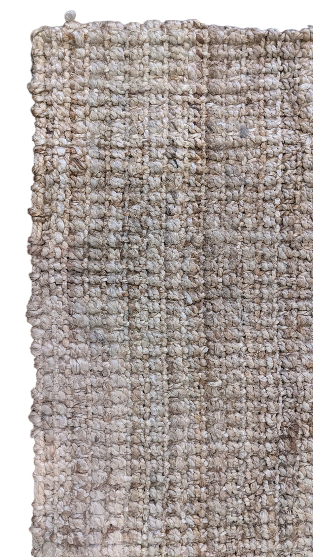 Chunky Natural Jute Rug - Size: 2.7 x 1.9