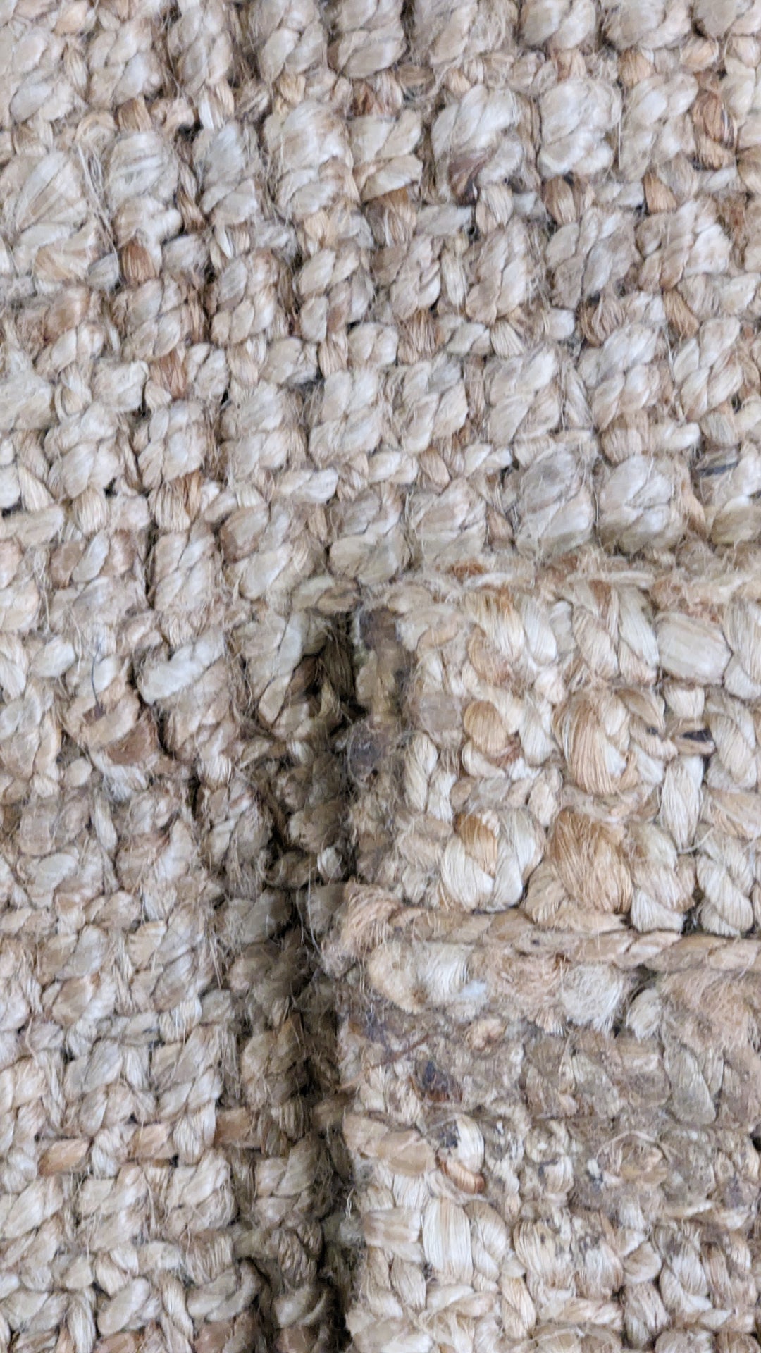 Chunky Natural Jute Rug - Size: 2.7 x 1.9