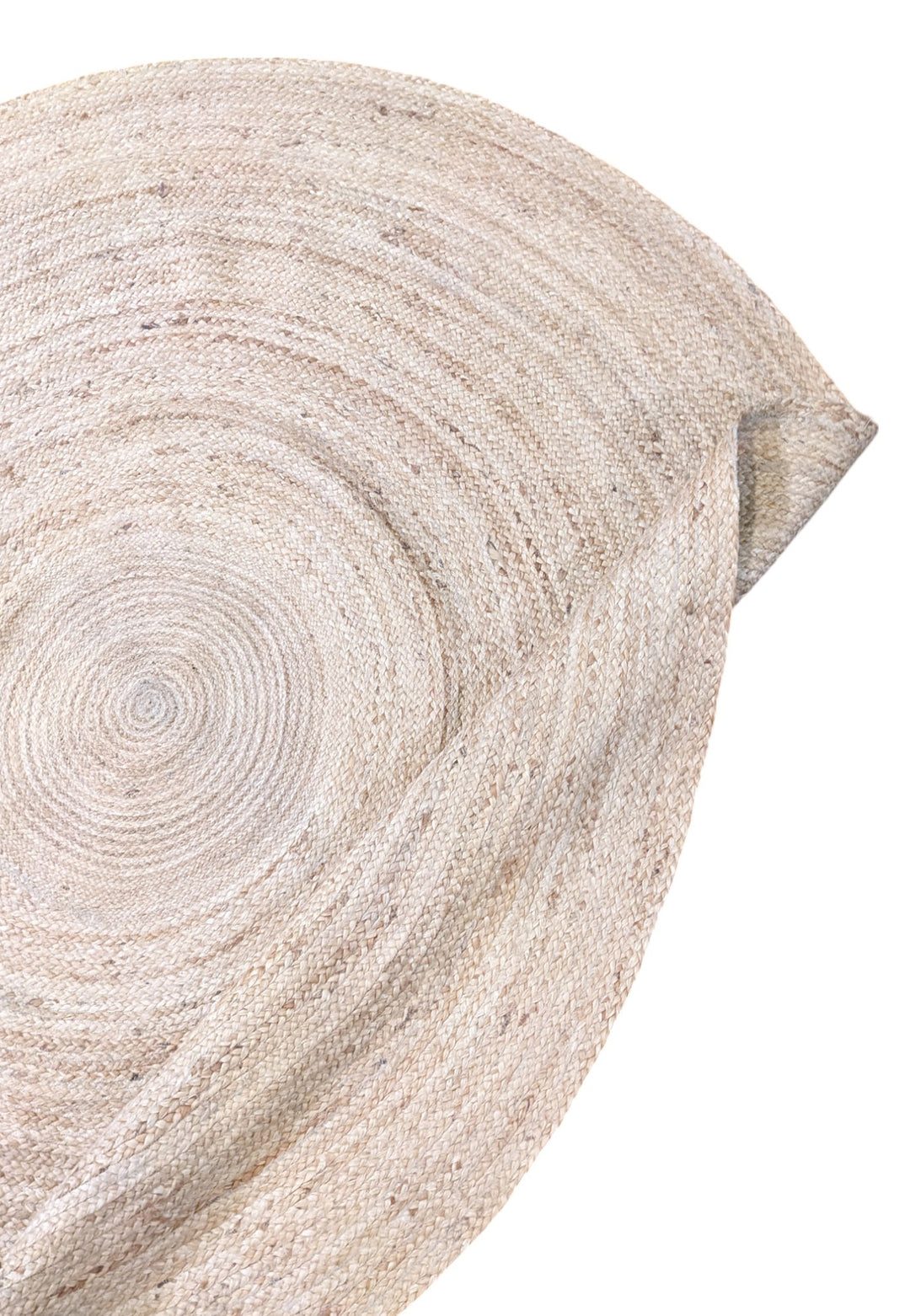 Braided Natural Jute Rug - Size: 6.10 x 6.10