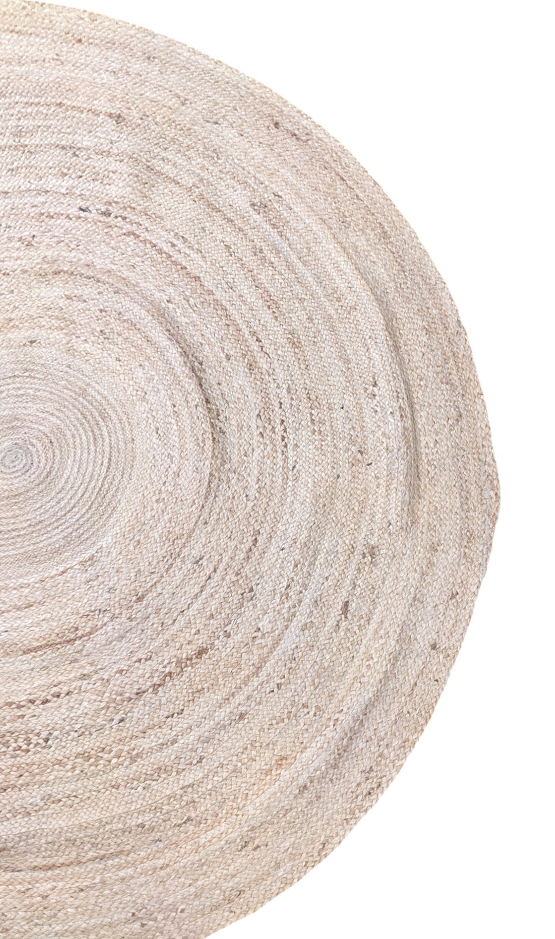 Braided Natural Jute Rug - Size: 6.10 x 6.10