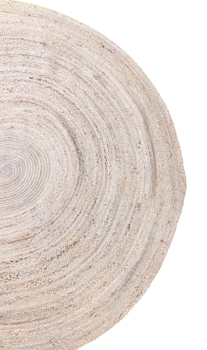 Braided Natural Jute Rug - Size: 6.10 x 6.10