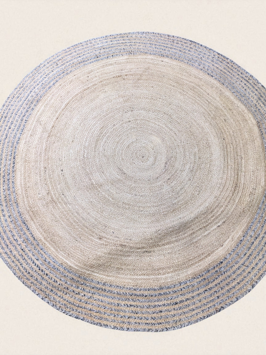 Braided Natural Round Jute Rug - Size: 6 x 6