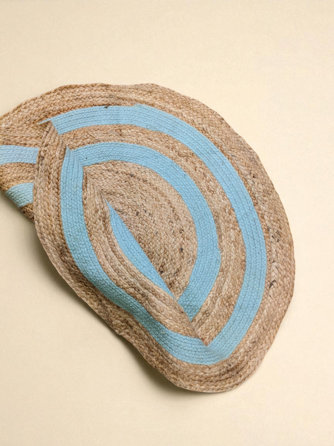 Braided Natural Round Jute Rug - Size: 3 x 3