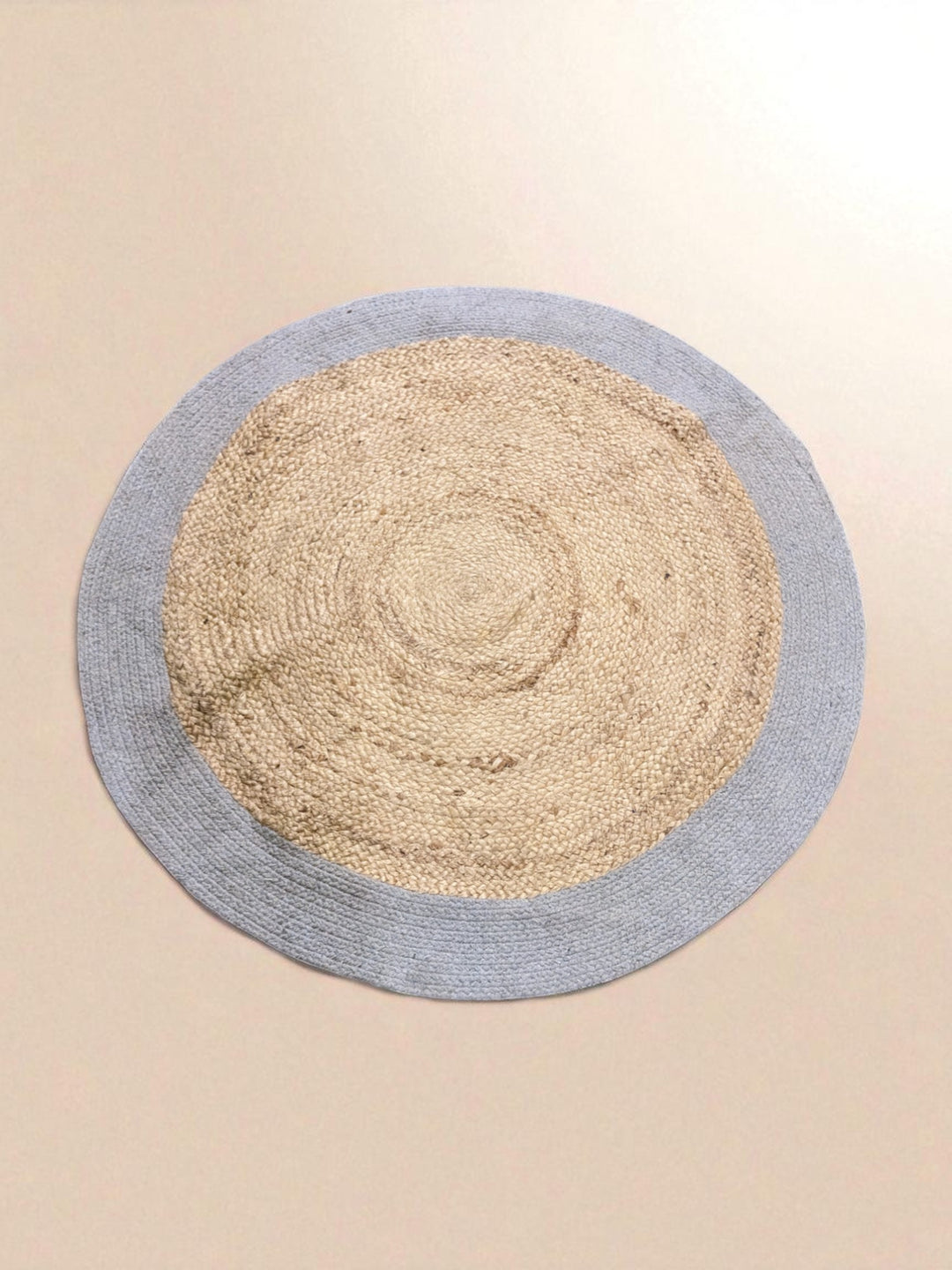 Braided Natural Round Jute Rug  - Size: 2.10 x 2.10