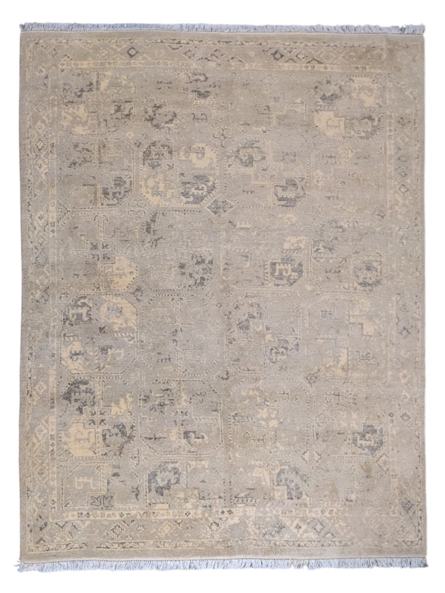 Aura Hand Knotted Rug - Size: 10.1 x 8