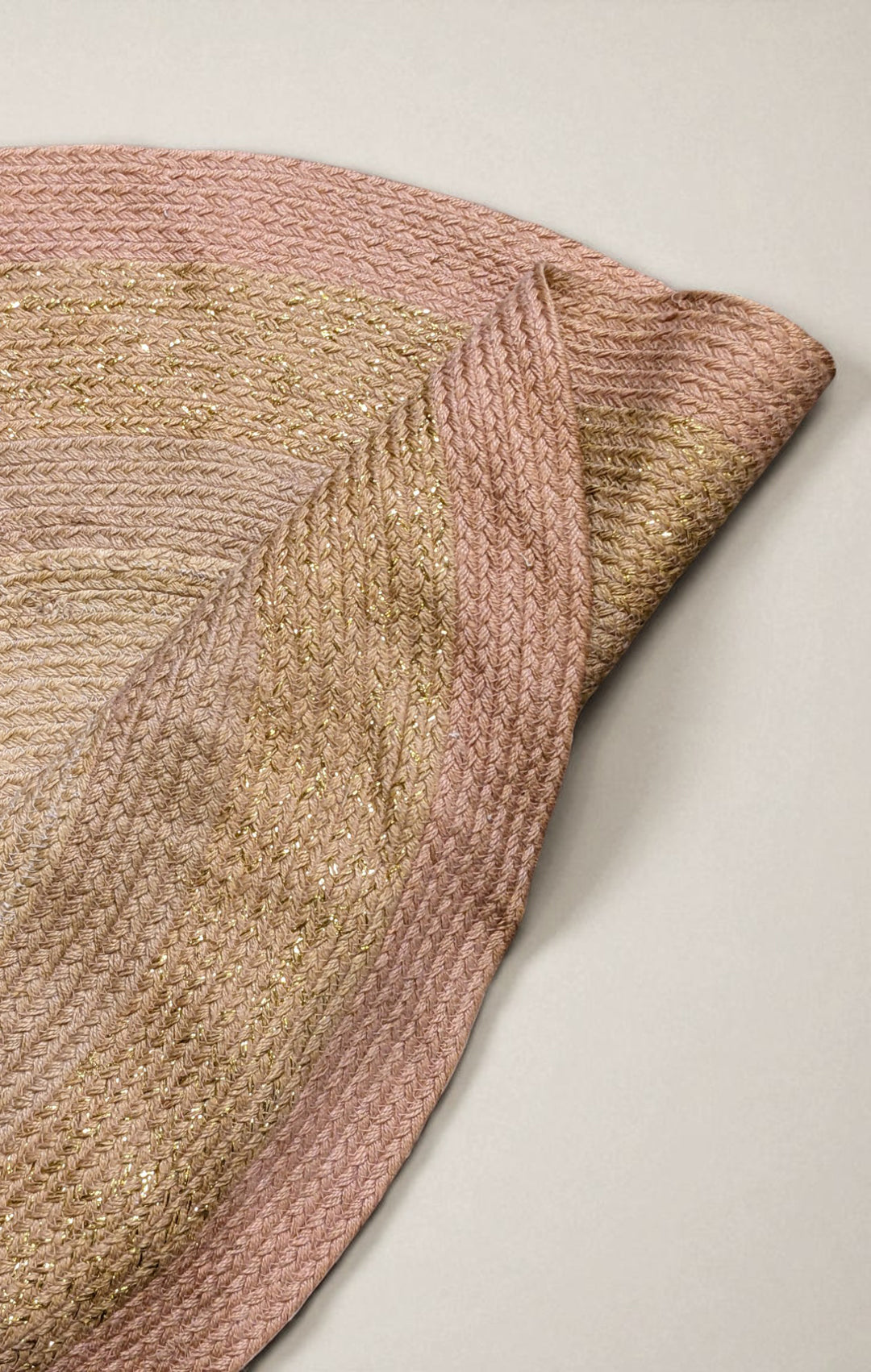 Braided Natural Round Jute Rug - Size: 4 x 4