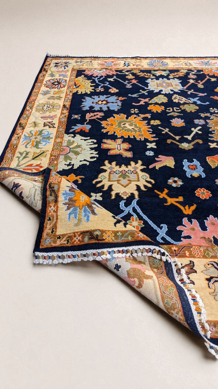 Oushak Chobi Rug - Size: 10.3 x 8.2