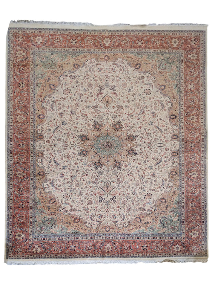Tabriz Style Pakistani Rug - Size: 12.5 x 9.1