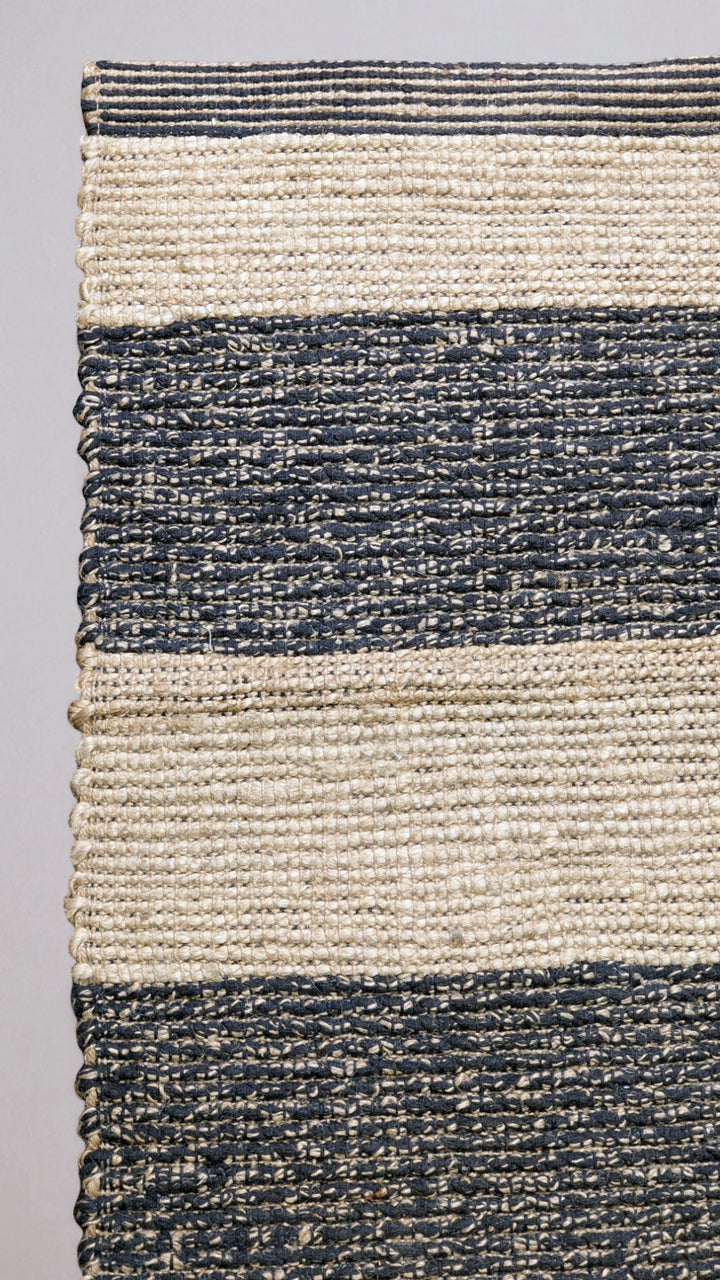 Braided Natural Jute Rug - Size: 5 x 2.8
