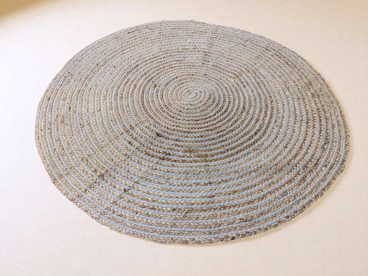 Chunky Natural Jute Rug - Size: 4 x 4