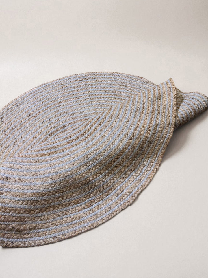 Chunky Natural Jute Rug - Size: 4 x 4