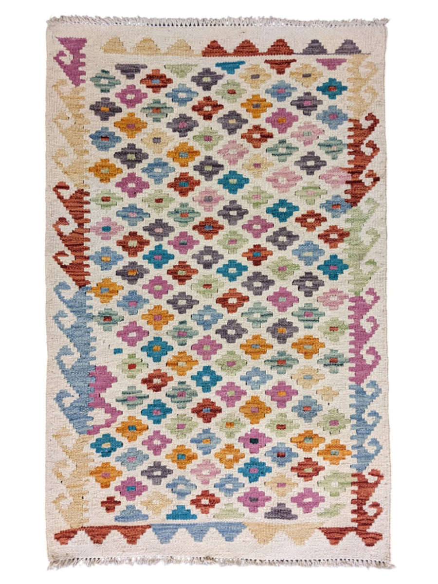 Afghanistan Kilim Rug - Size: 3.3 × 2.1