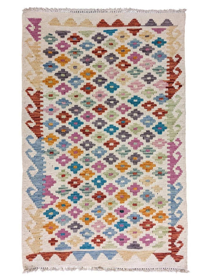 Afghanistan Kilim Rug - Size: 3.3 × 2.1