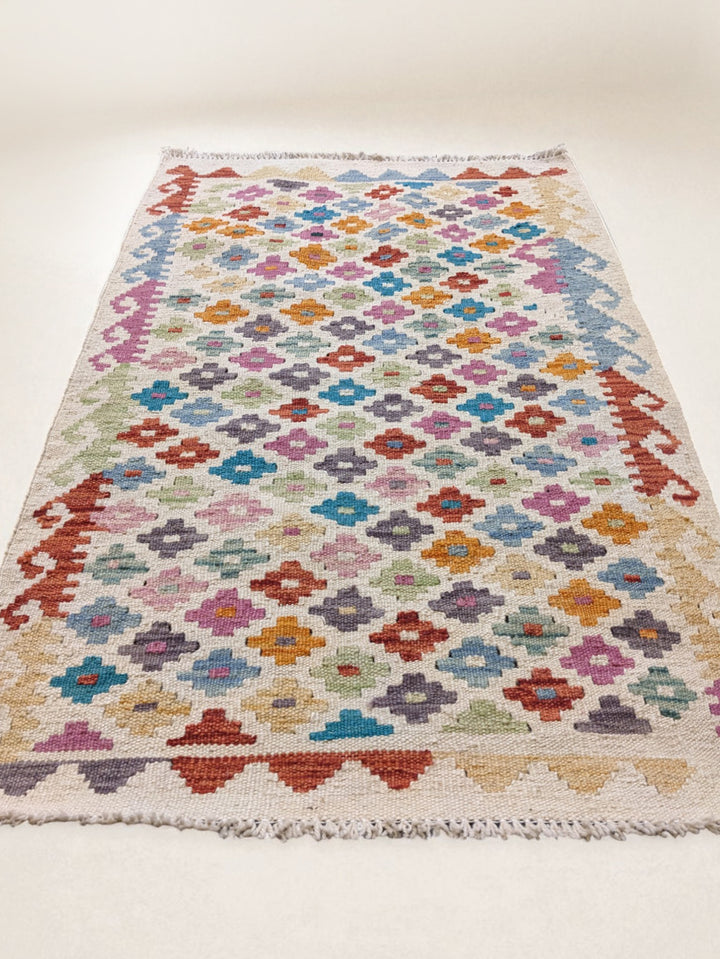 Afghanistan Kilim Rug - Size: 3.3 × 2.1