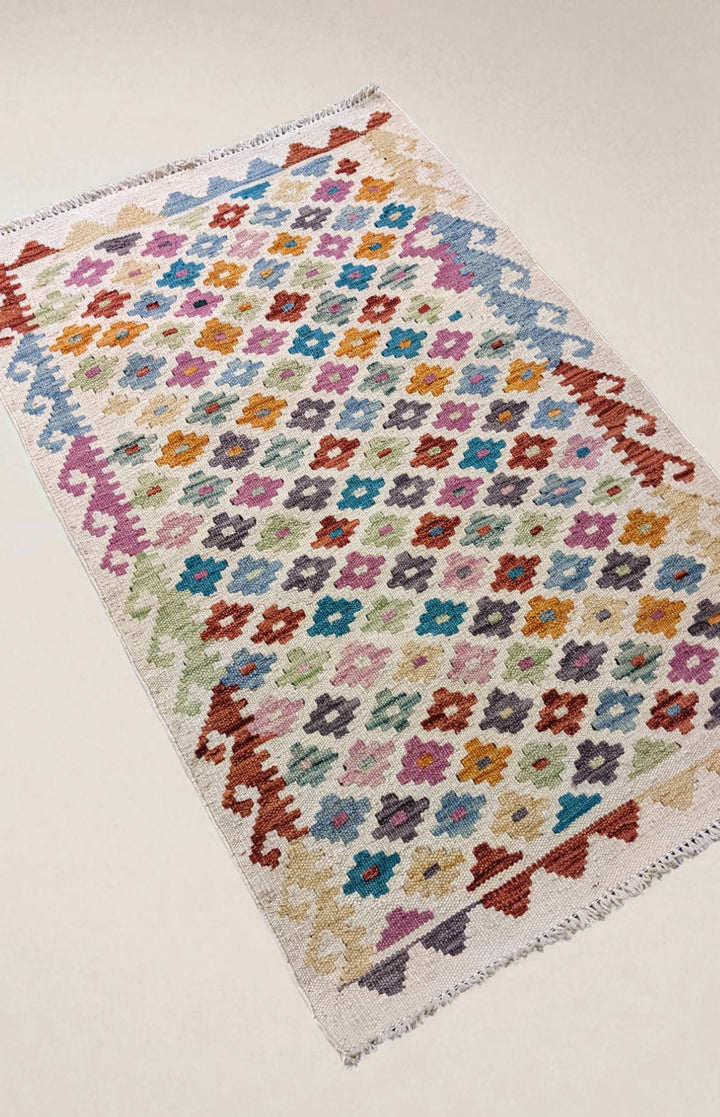 Afghanistan Kilim Rug - Size: 3.3 × 2.1