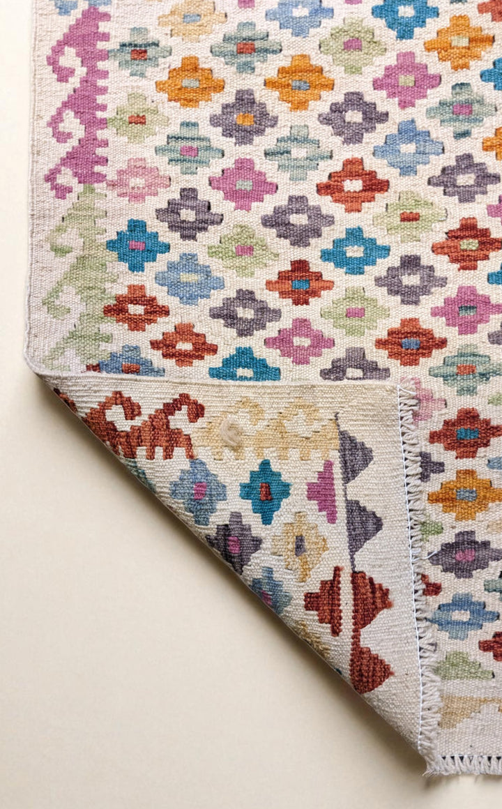 Afghanistan Kilim Rug - Size: 3.3 × 2.1