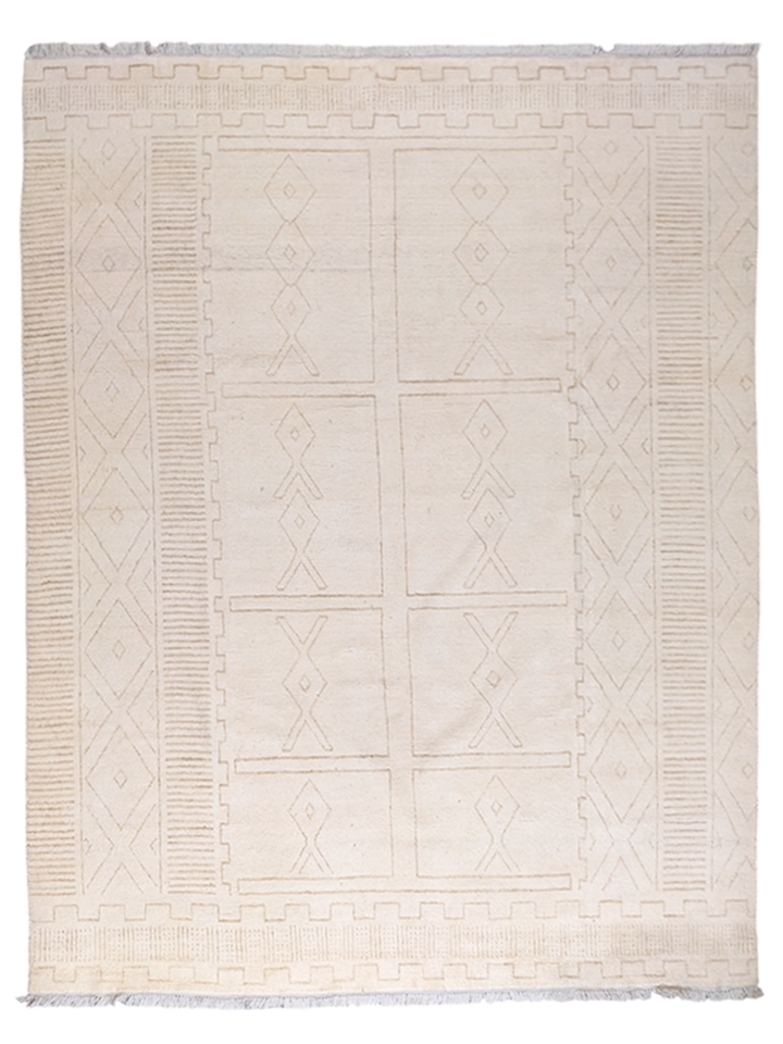 Florea Hand Knotted Rug - Size: 10.3 x 8.3