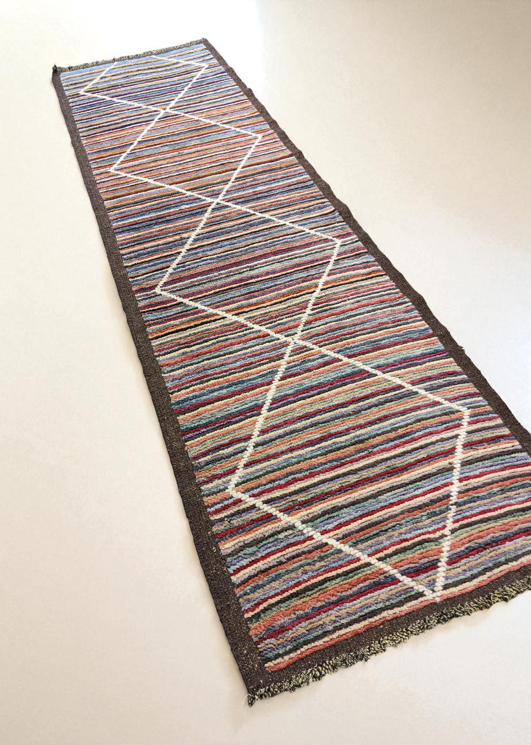 Moroccan Modern Runner - Size: 10.4 x 3