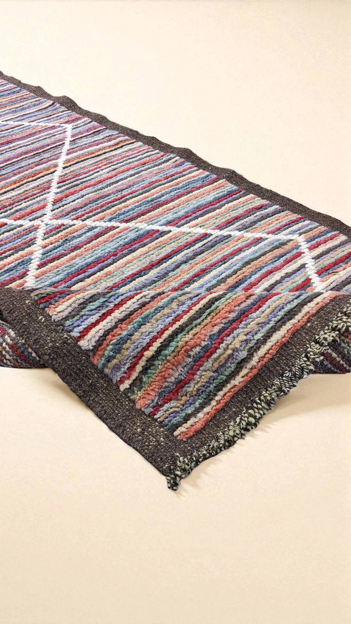 Moroccan Modern Runner - Size: 10.4 x 3