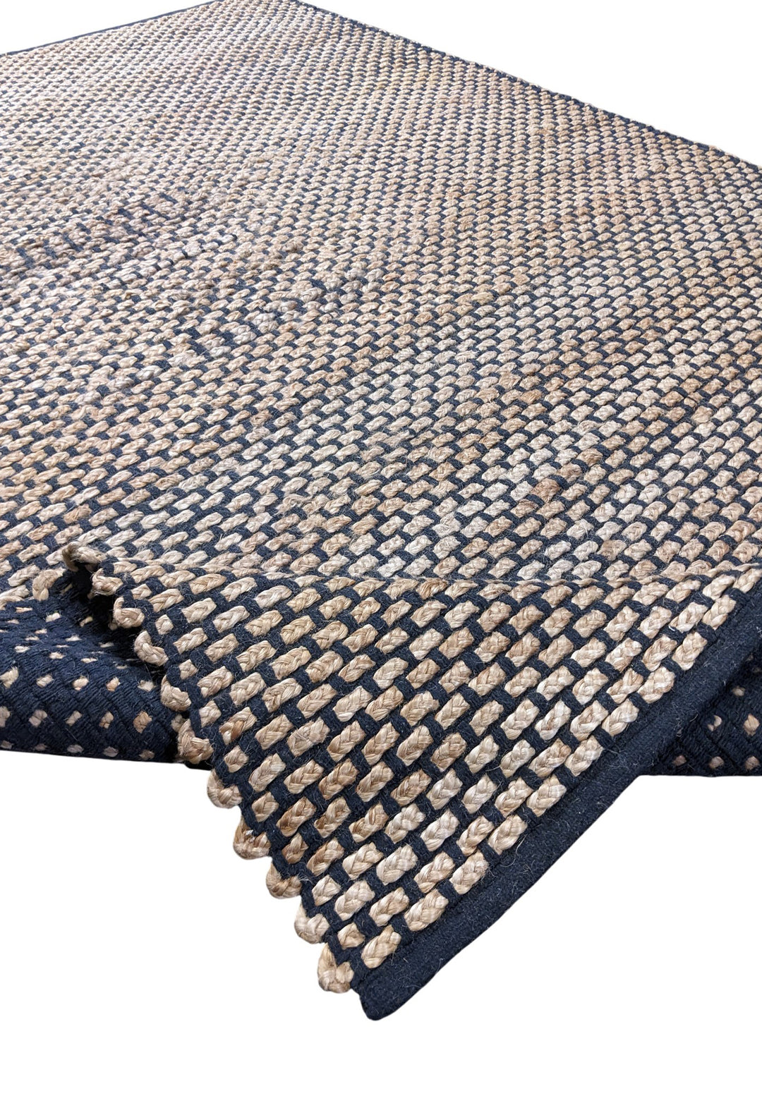 Flatweave Natural Jute Rug - Size: 7.8 x 5.3