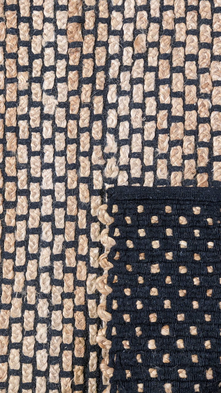 Flatweave Natural Jute Rug - Size: 7.8 x 5.3