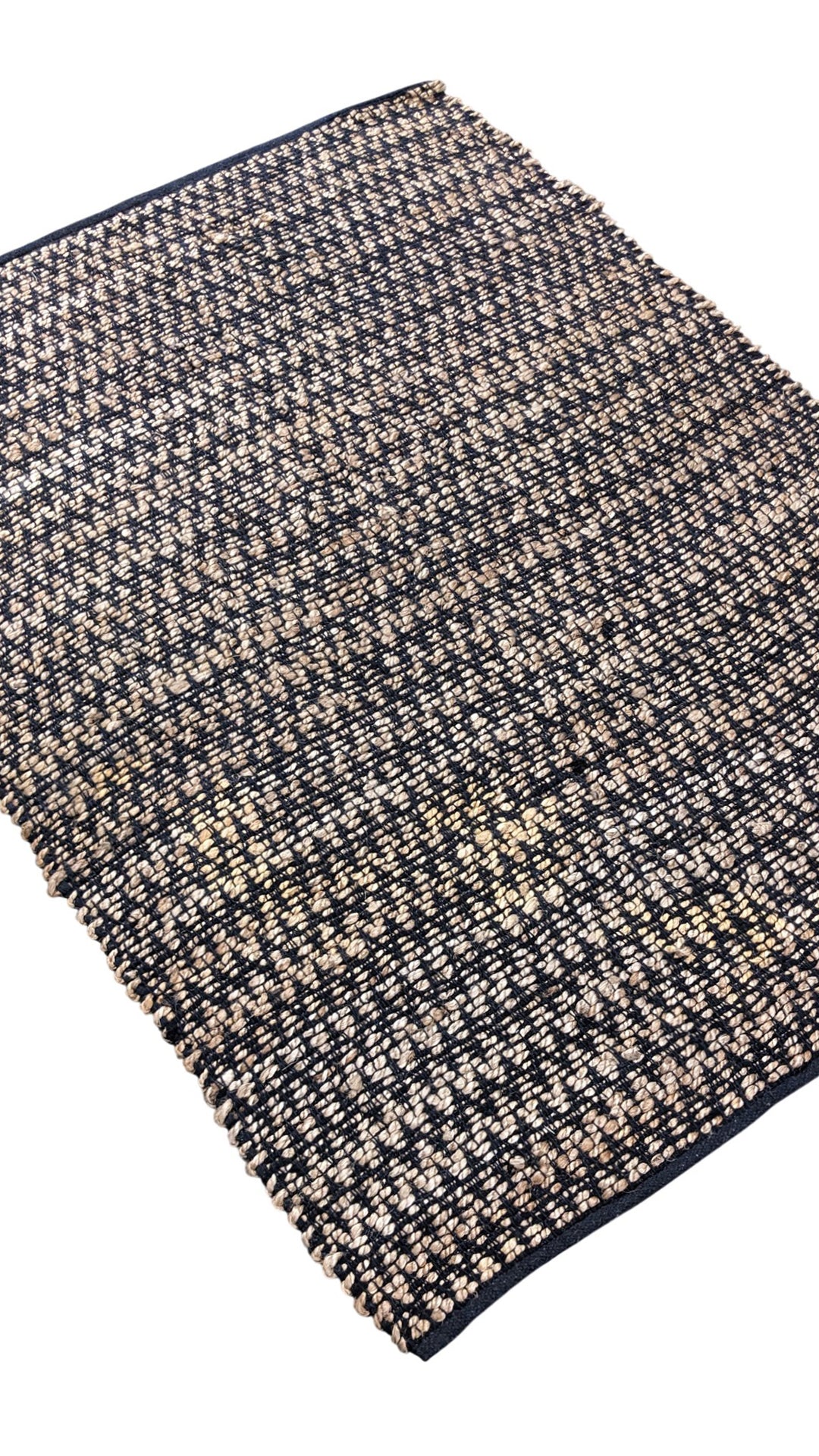 Flatweave Natural Jute Rug - Size: 5.5 x 3.11
