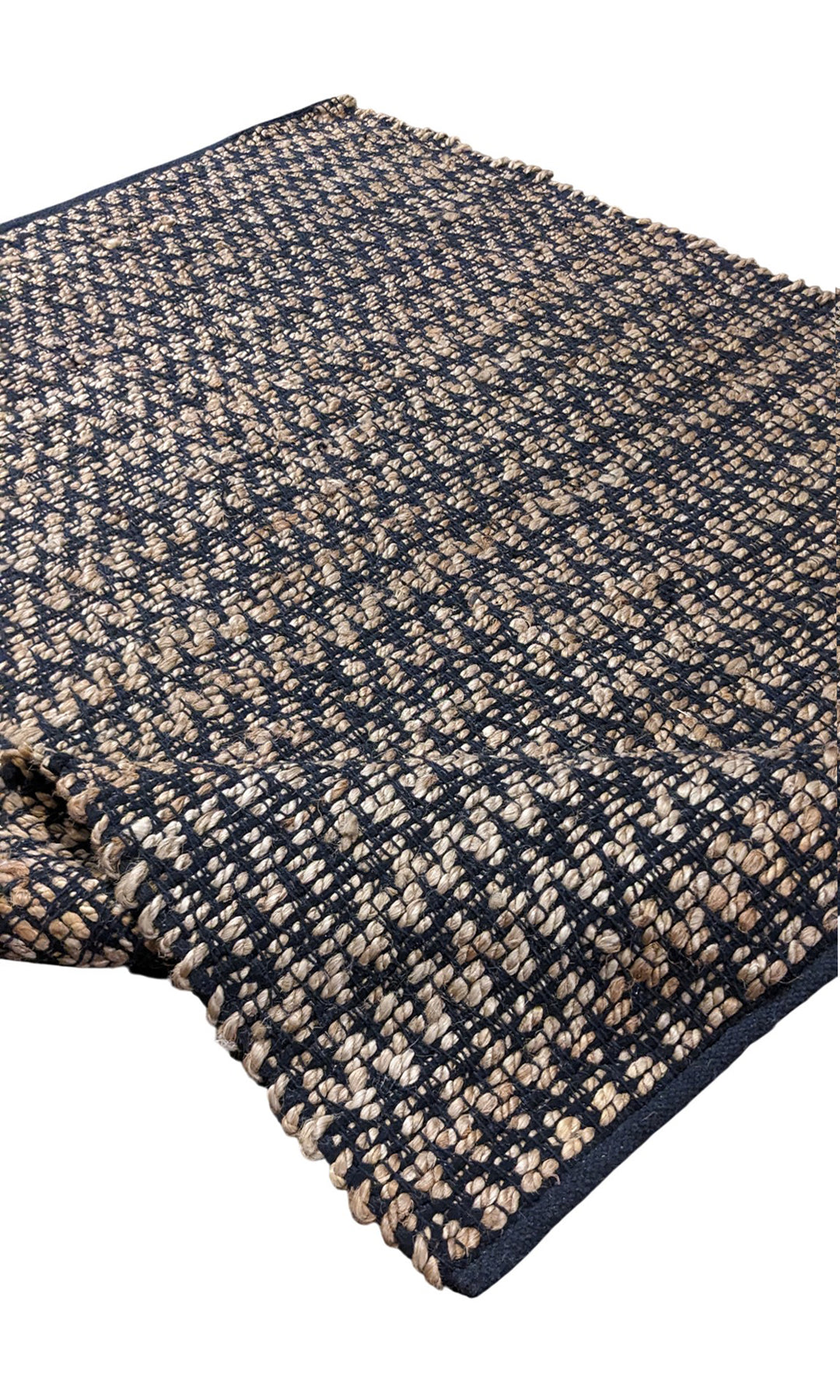 Flatweave Natural Jute Rug - Size: 5.5 x 3.11