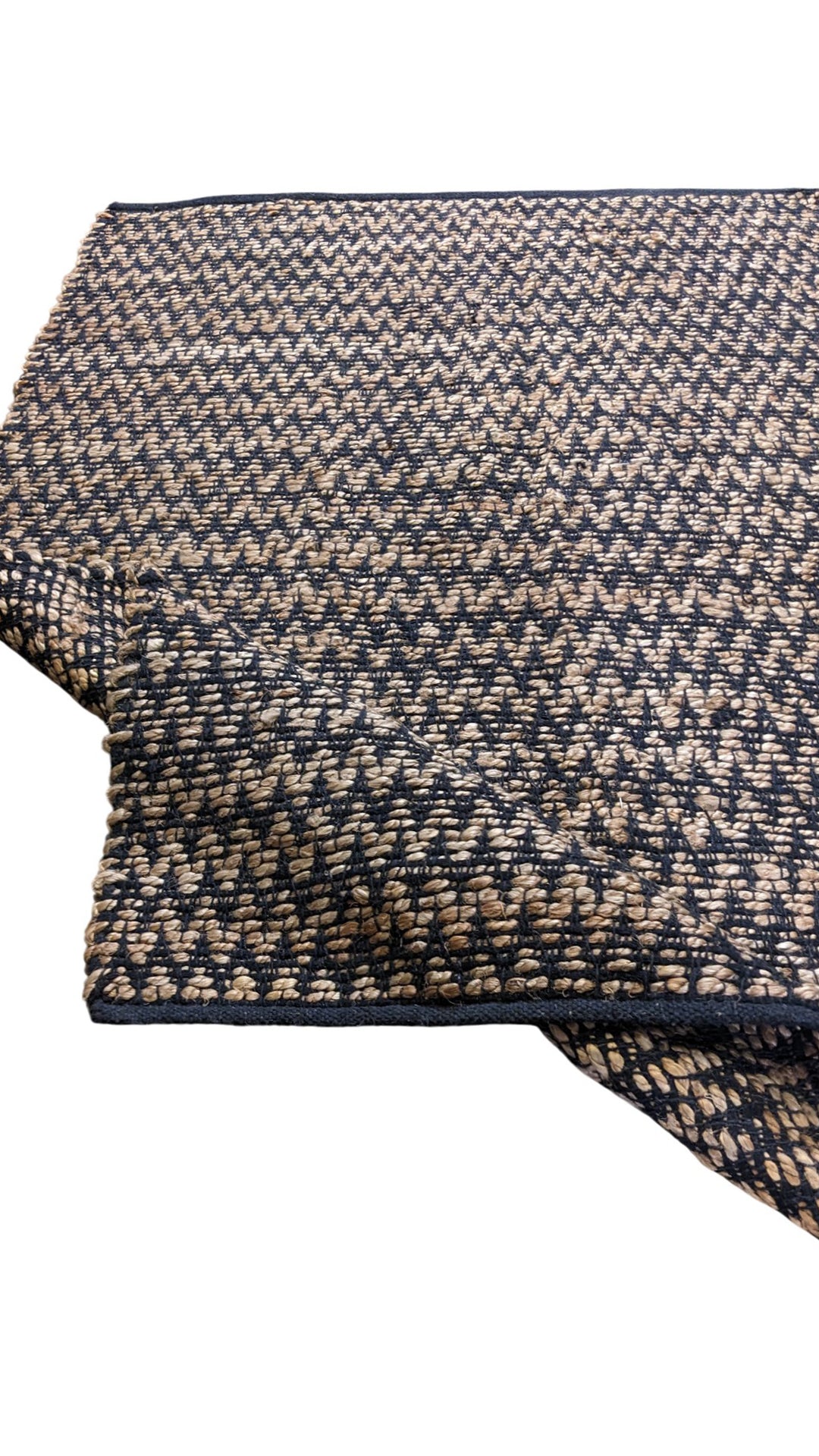 Flatweave Natural Jute Rug - Size: 5.5 x 3.11
