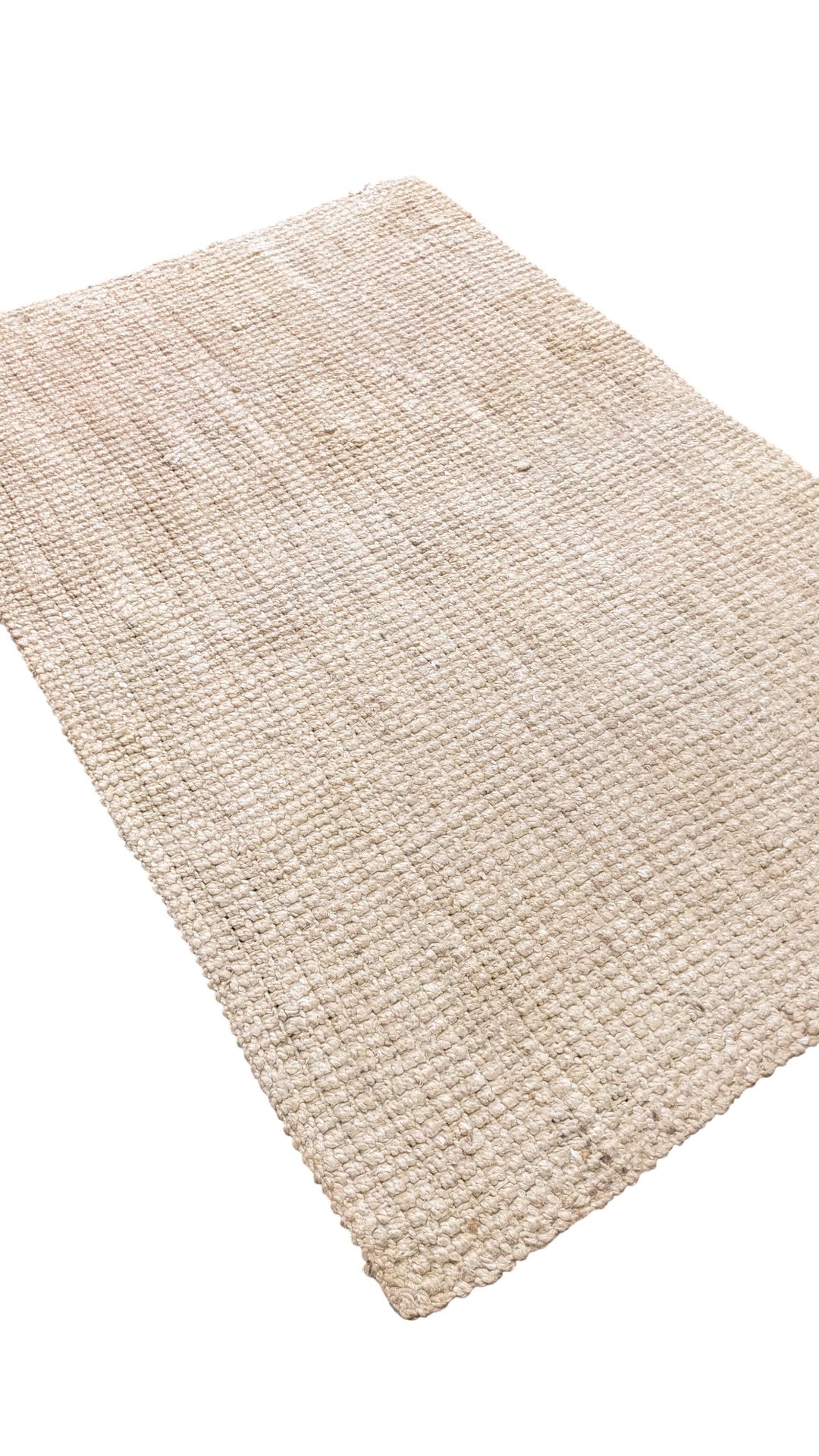 Chunky Natural Jute Runner - Size: 5.10 x 3.9