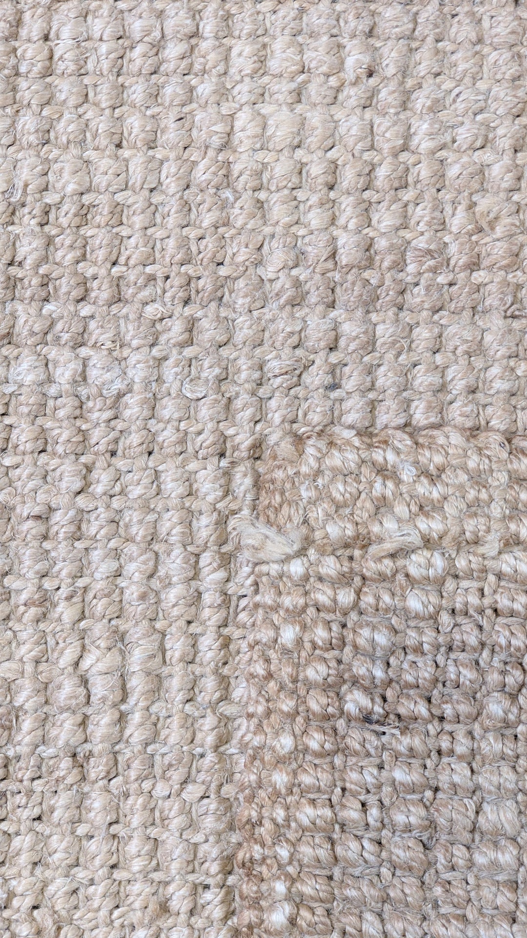 Chunky Natural Jute Runner - Size: 5.10 x 3.9