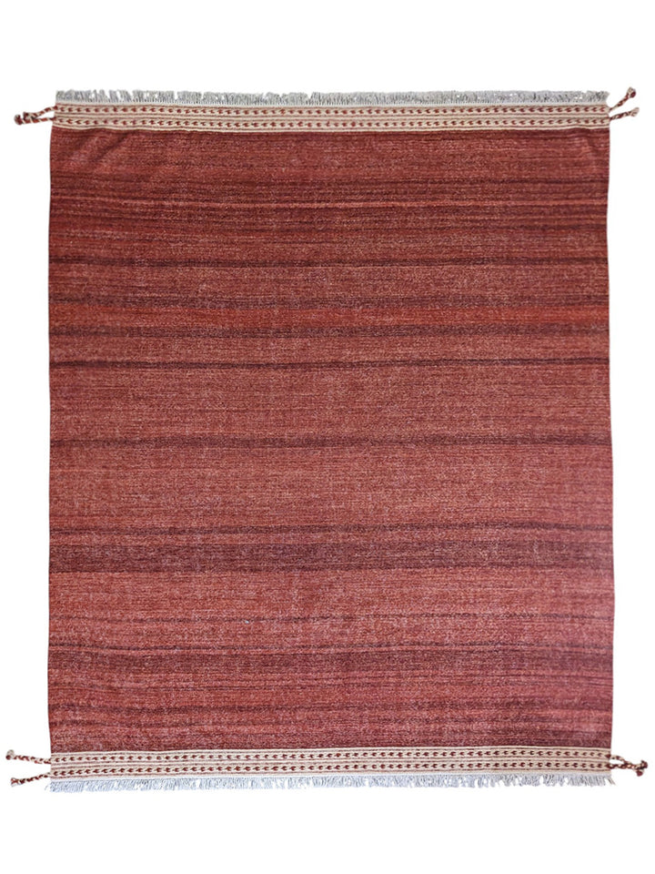 Modern Flatweave Wool Rug - Size: 10.3 x 8.5