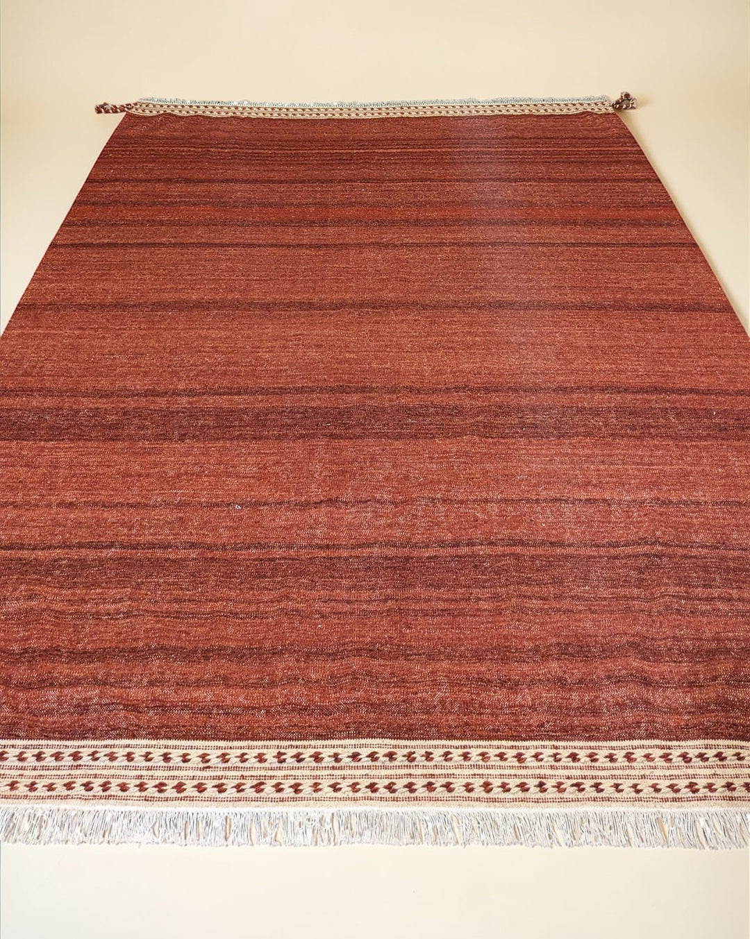 Modern Flatweave Wool Rug - Size: 10.3 x 8.5