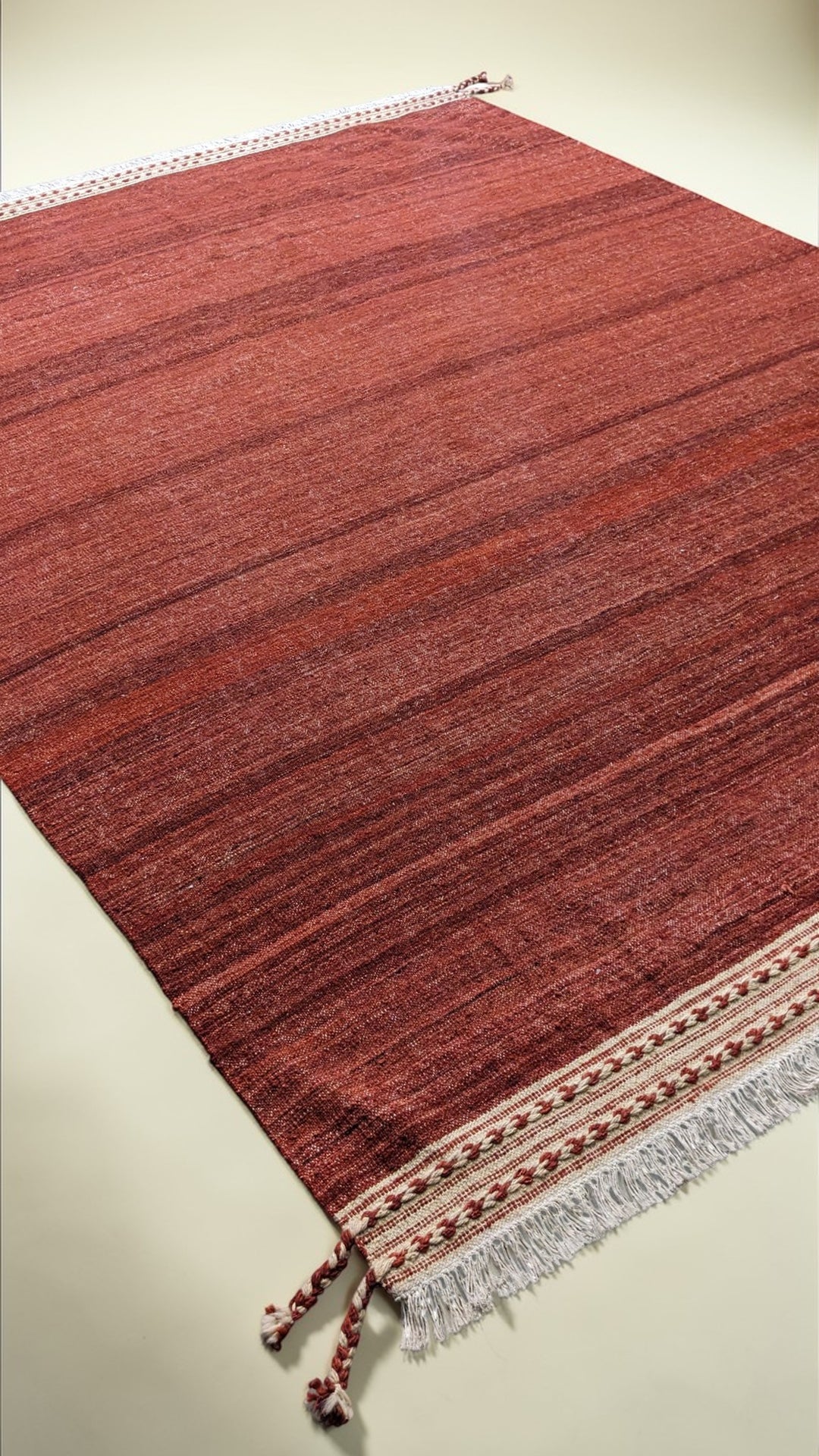 Modern Flatweave Wool Rug - Size: 10.3 x 8.5