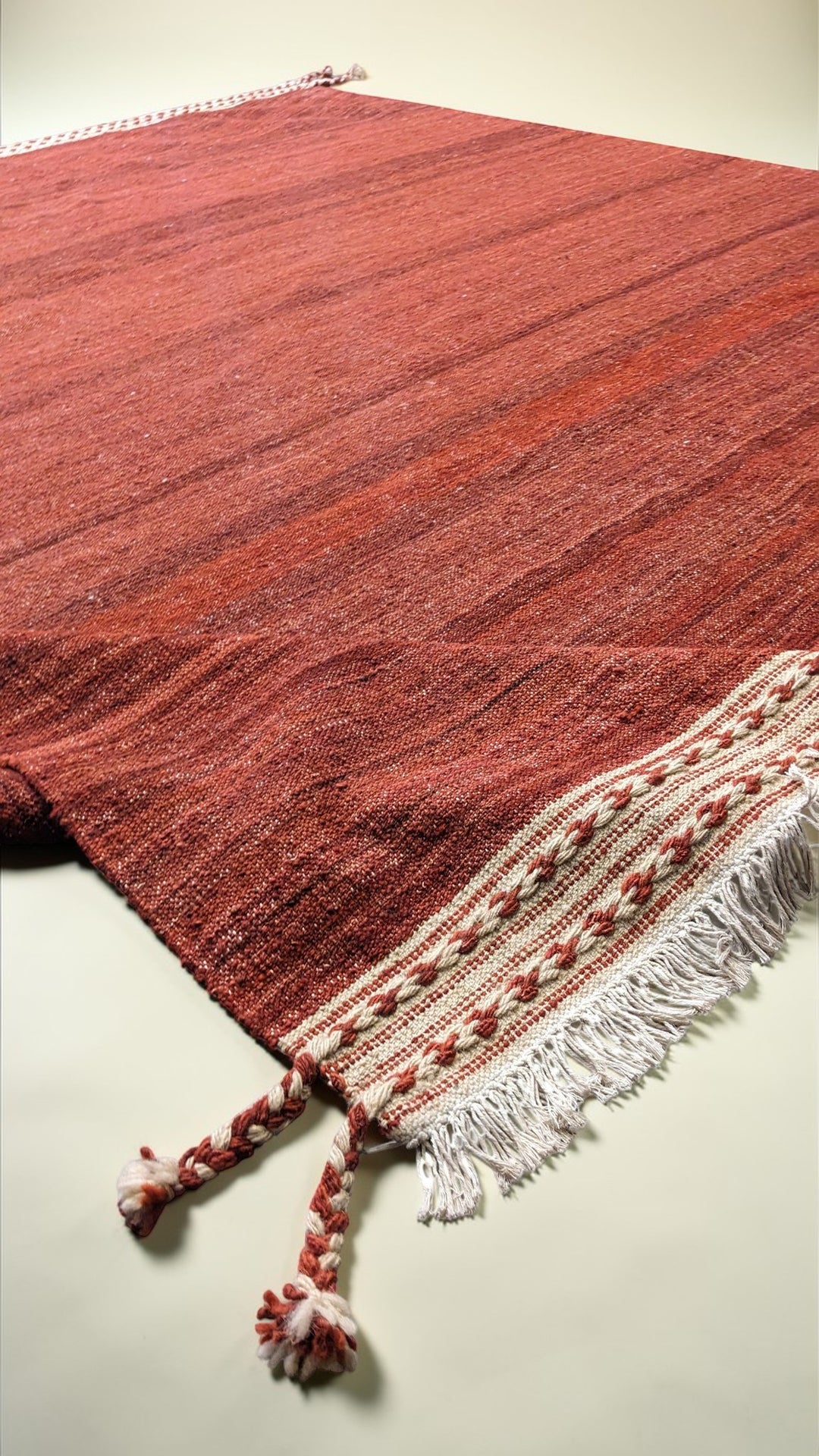 Modern Flatweave Wool Rug - Size: 10.3 x 8.5