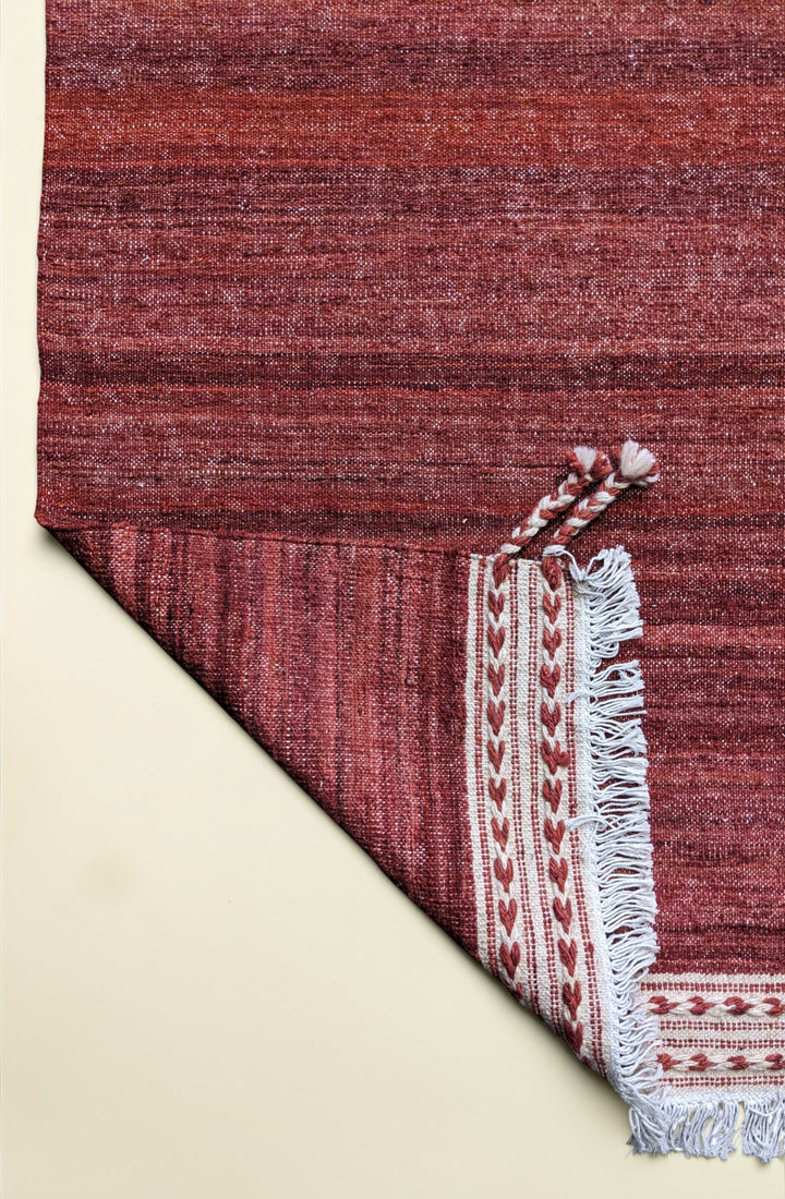 Modern Flatweave Wool Rug - Size: 10.3 x 8.5