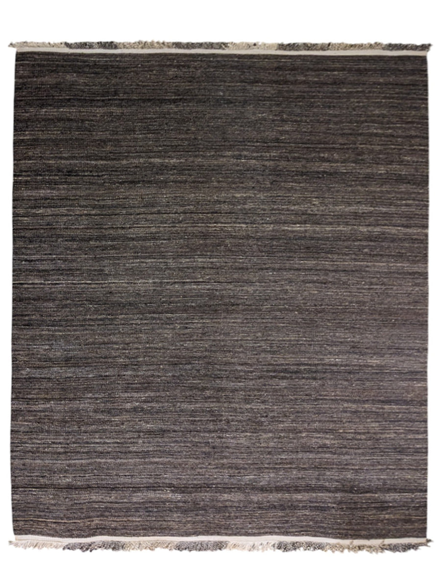 Modern Flatweave Wool Rug - Size: 10.5 x 8