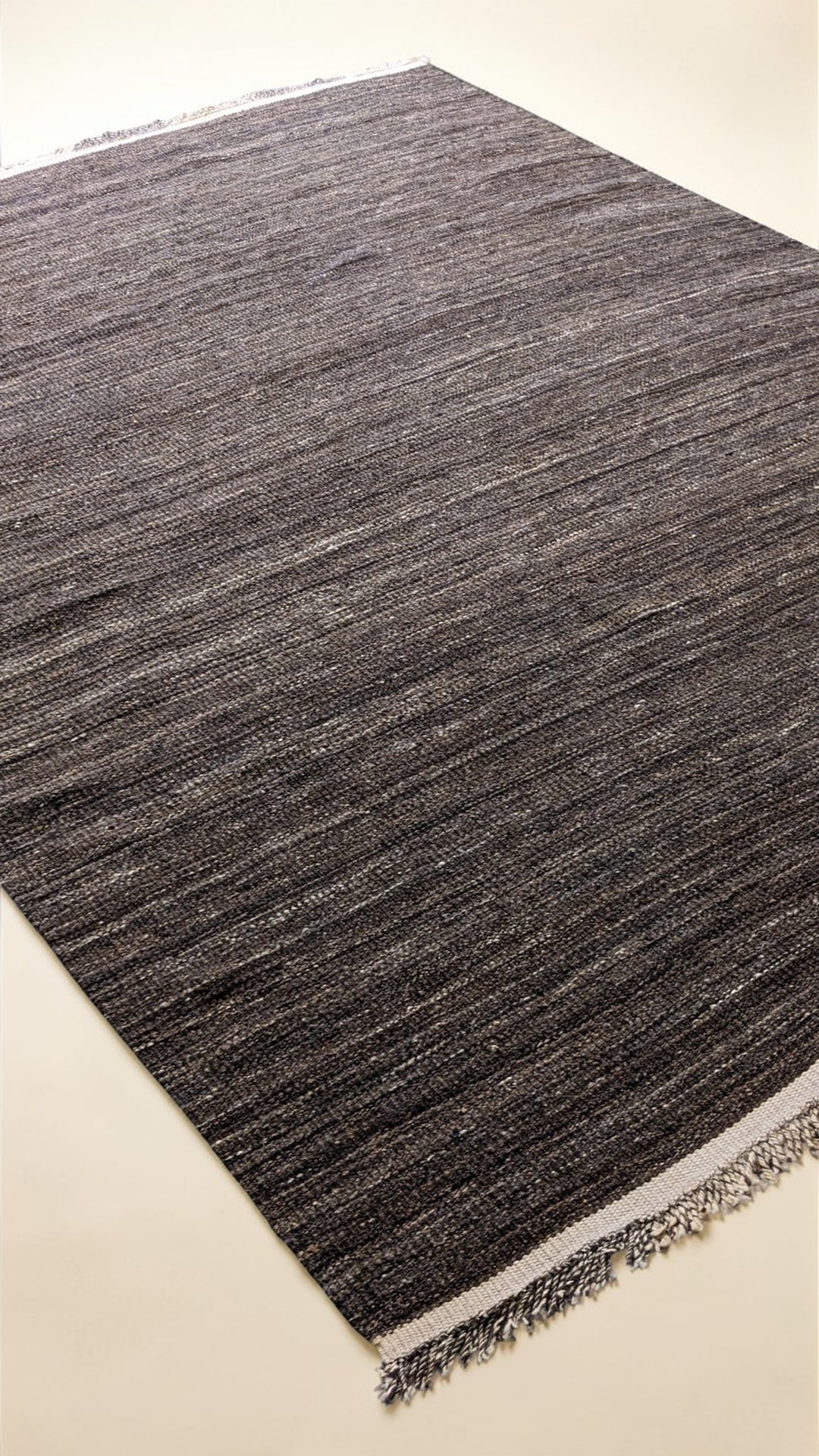 Modern Flatweave Wool Rug - Size: 10.5 x 8