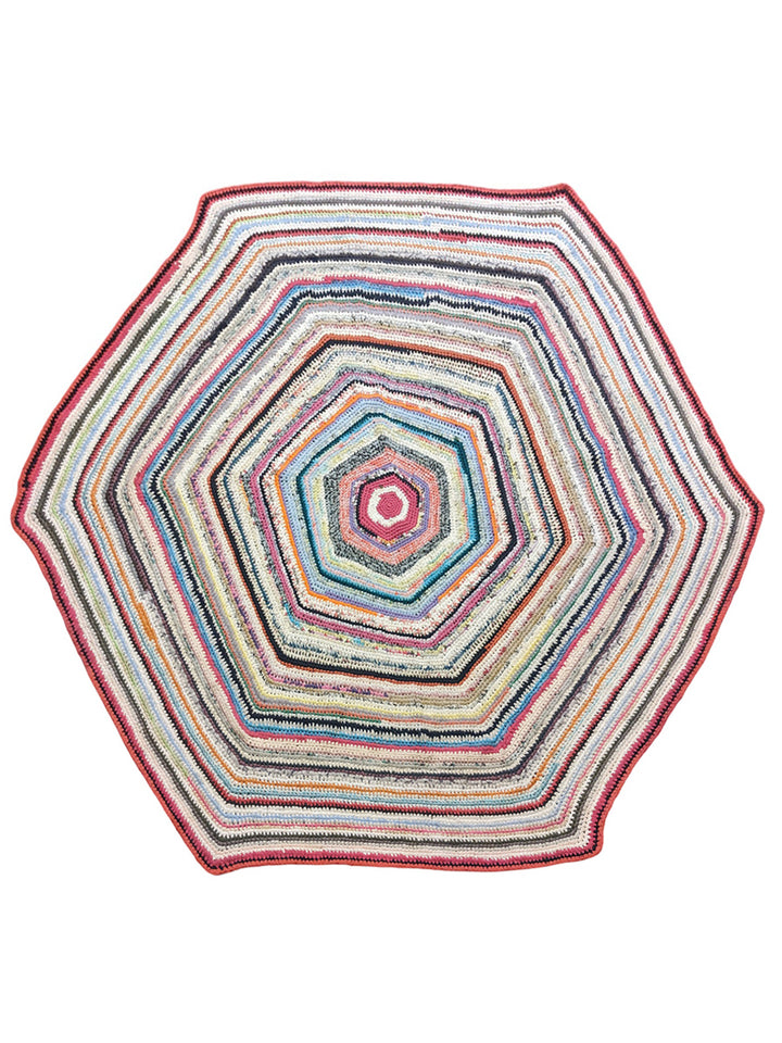 Cotton Modern Flatweave Rug - Size: 8 x 8