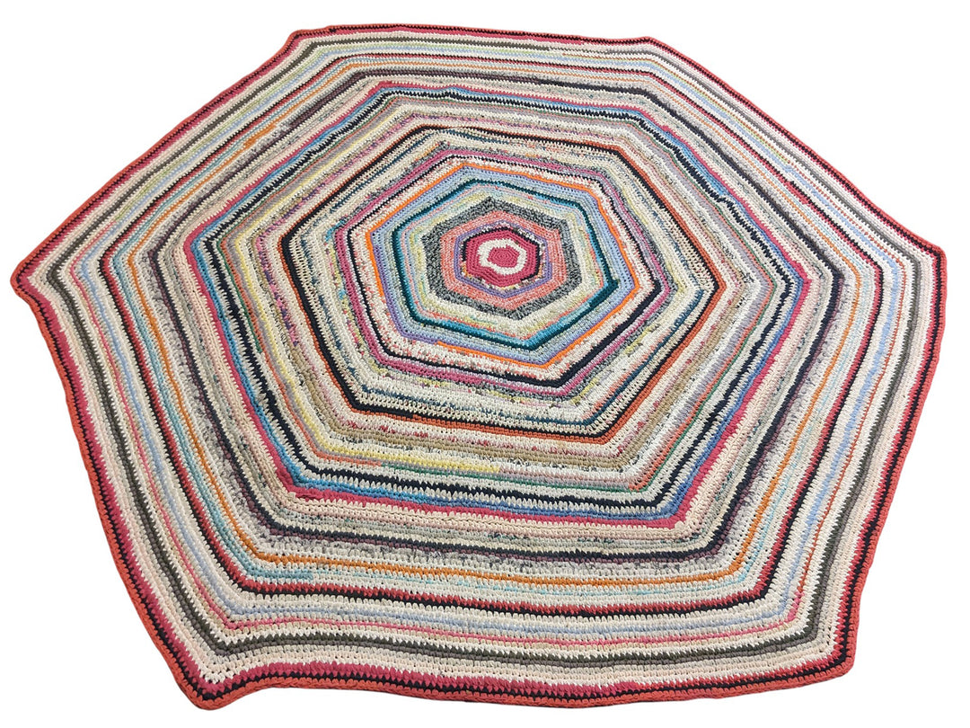 Cotton Modern Flatweave Rug - Size: 8 x 8
