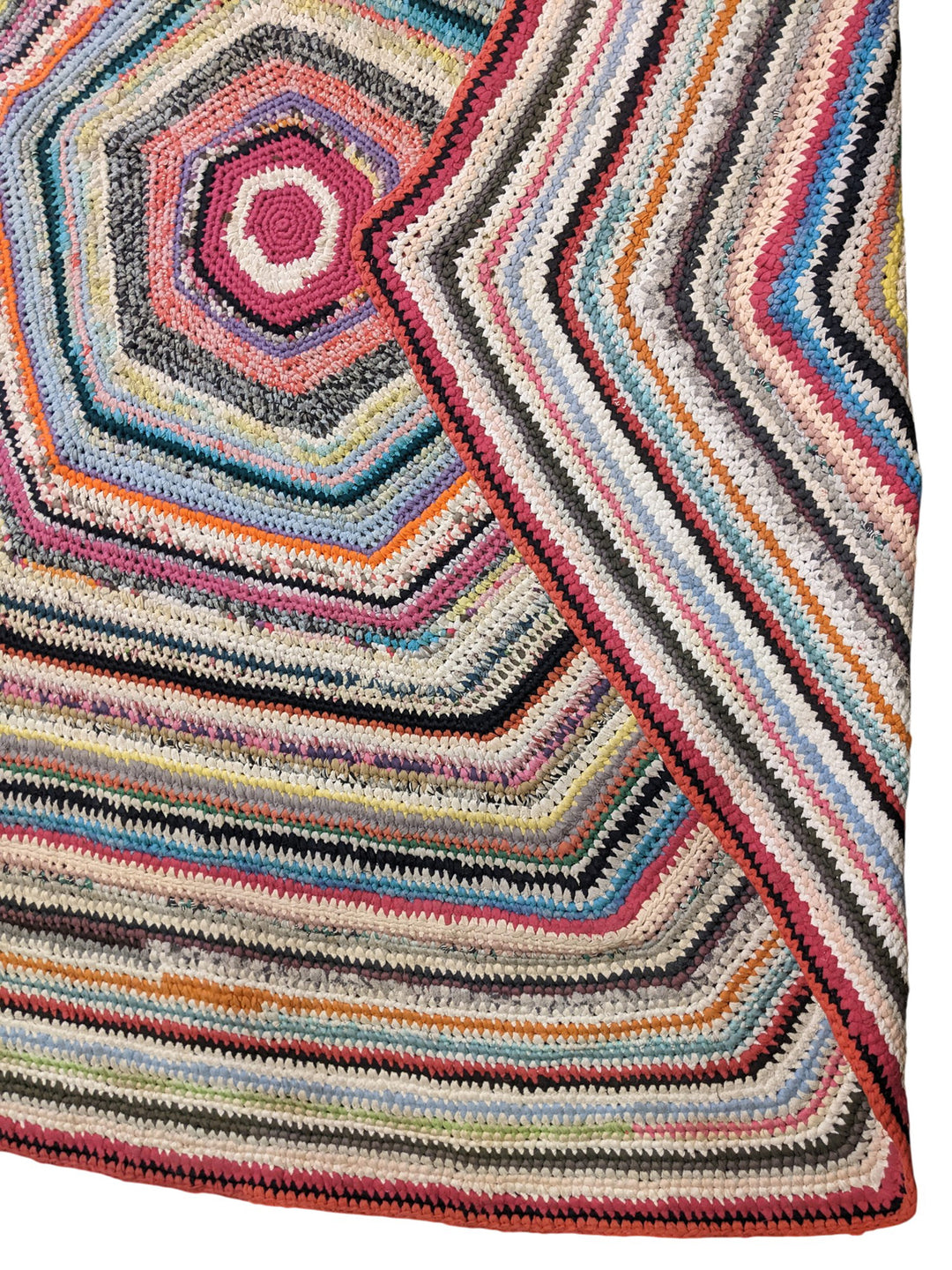 Cotton Modern Flatweave Rug - Size: 8 x 8