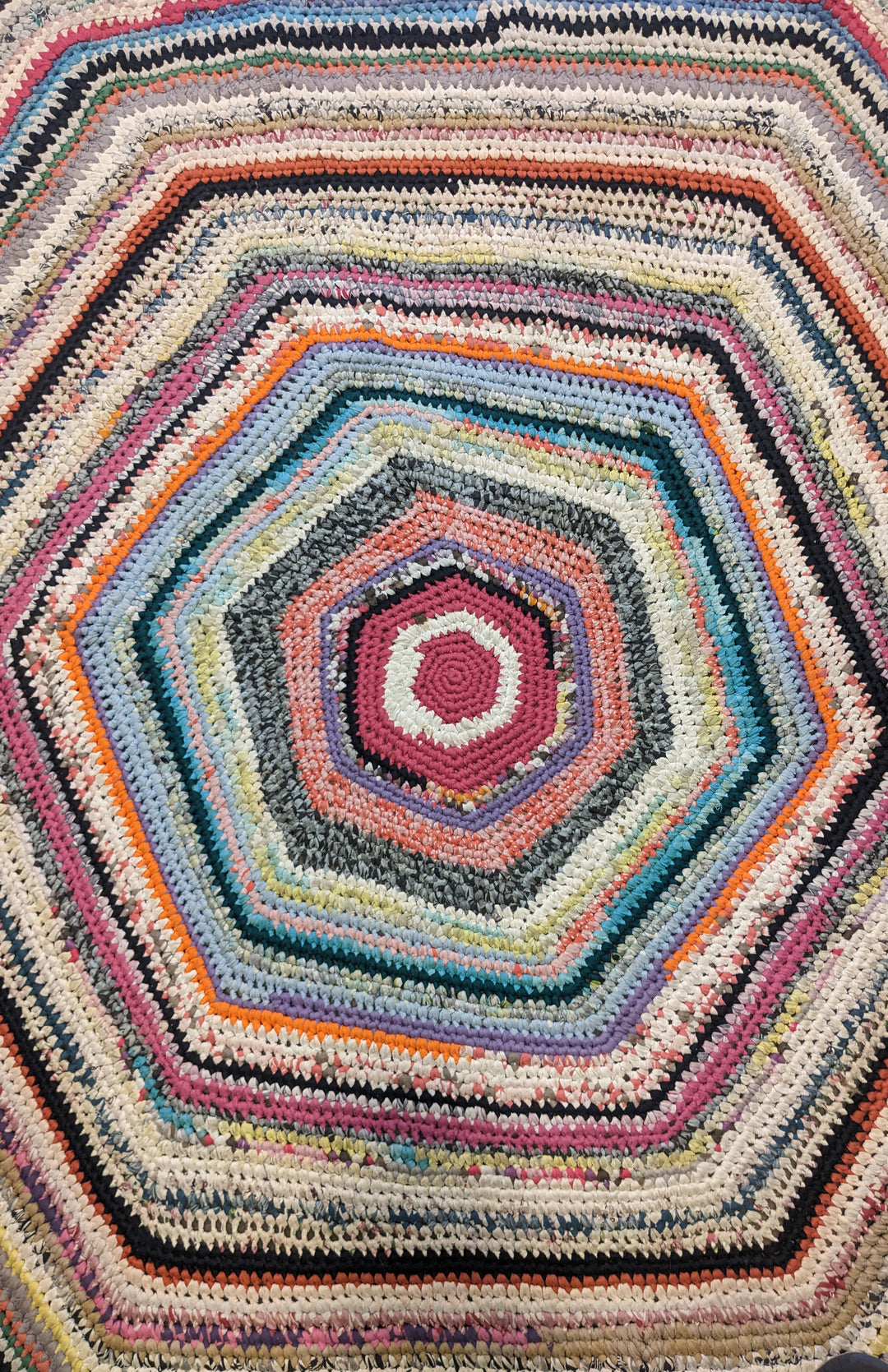 Cotton Modern Flatweave Rug - Size: 8 x 8