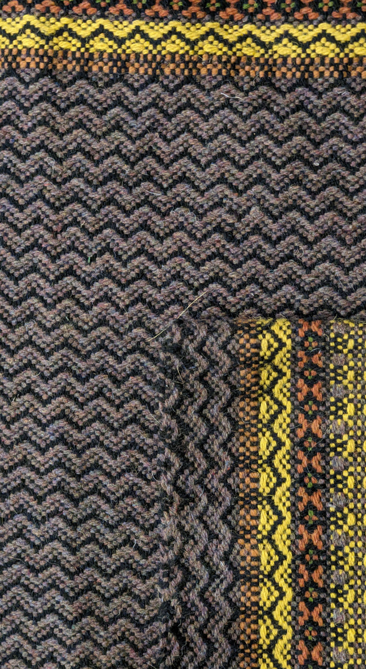 Cotton Modern Flatweave Rug - Size: 26 x 2.7