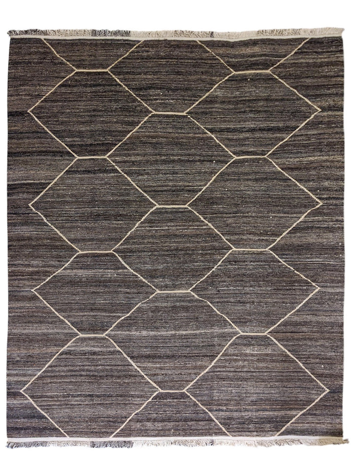 Moroccan Flatweave Rug - Size: 10.7 x 8.2