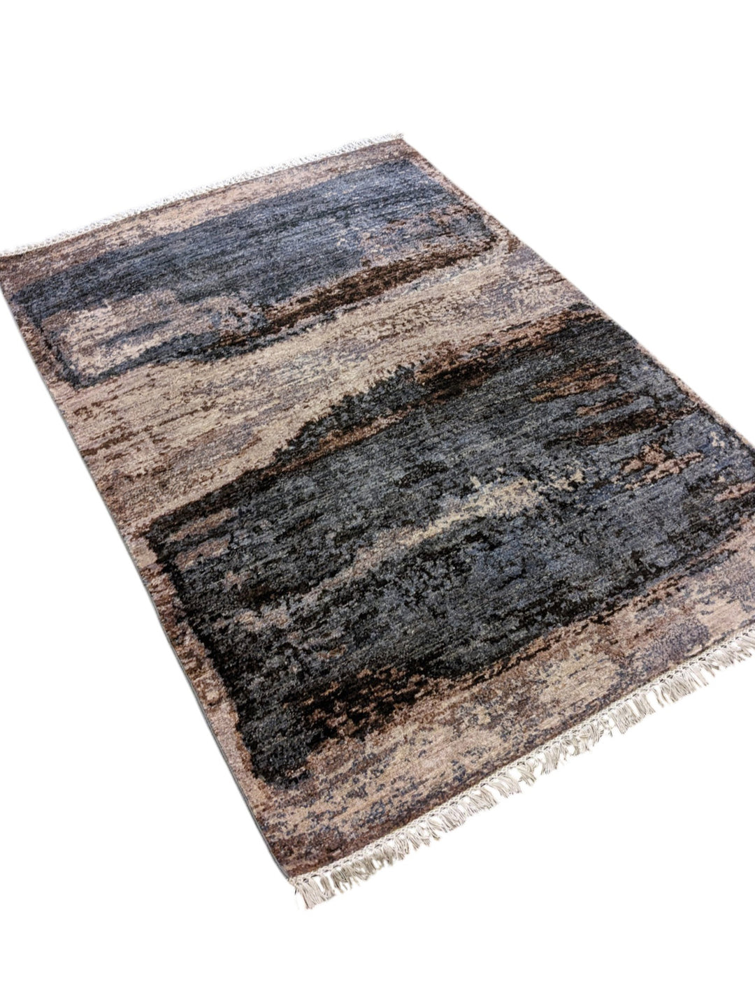 Modern Chobi Silk & Wool Rug - Size: 6 x 4.2