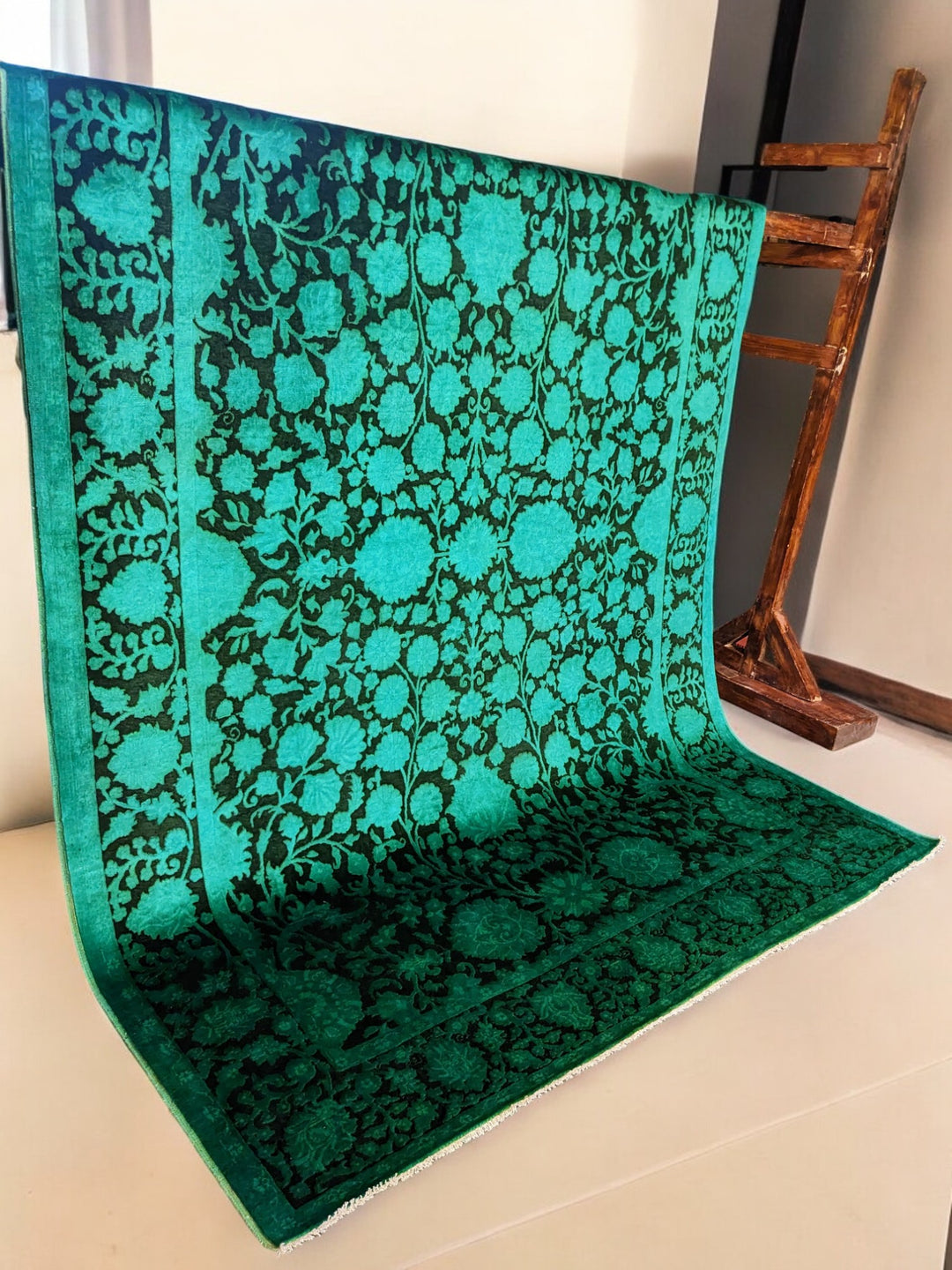 Ziegler Silk Wash Chobi Rug - Size: 9.11 x 6.11