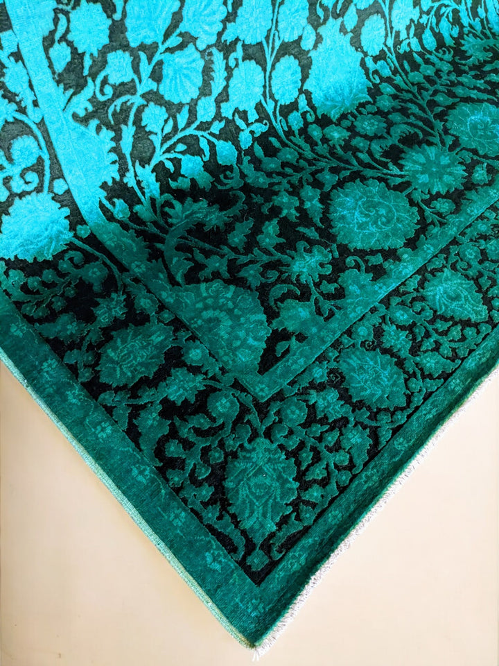 Ziegler Silk Wash Chobi Rug - Size: 9.11 x 6.11