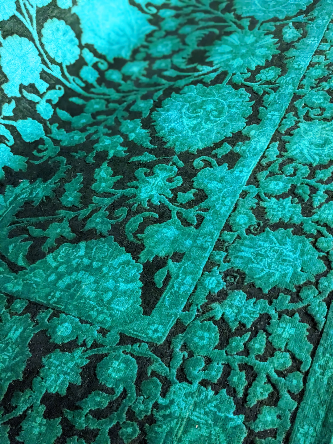 Ziegler Silk Wash Chobi Rug - Size: 9.11 x 6.11