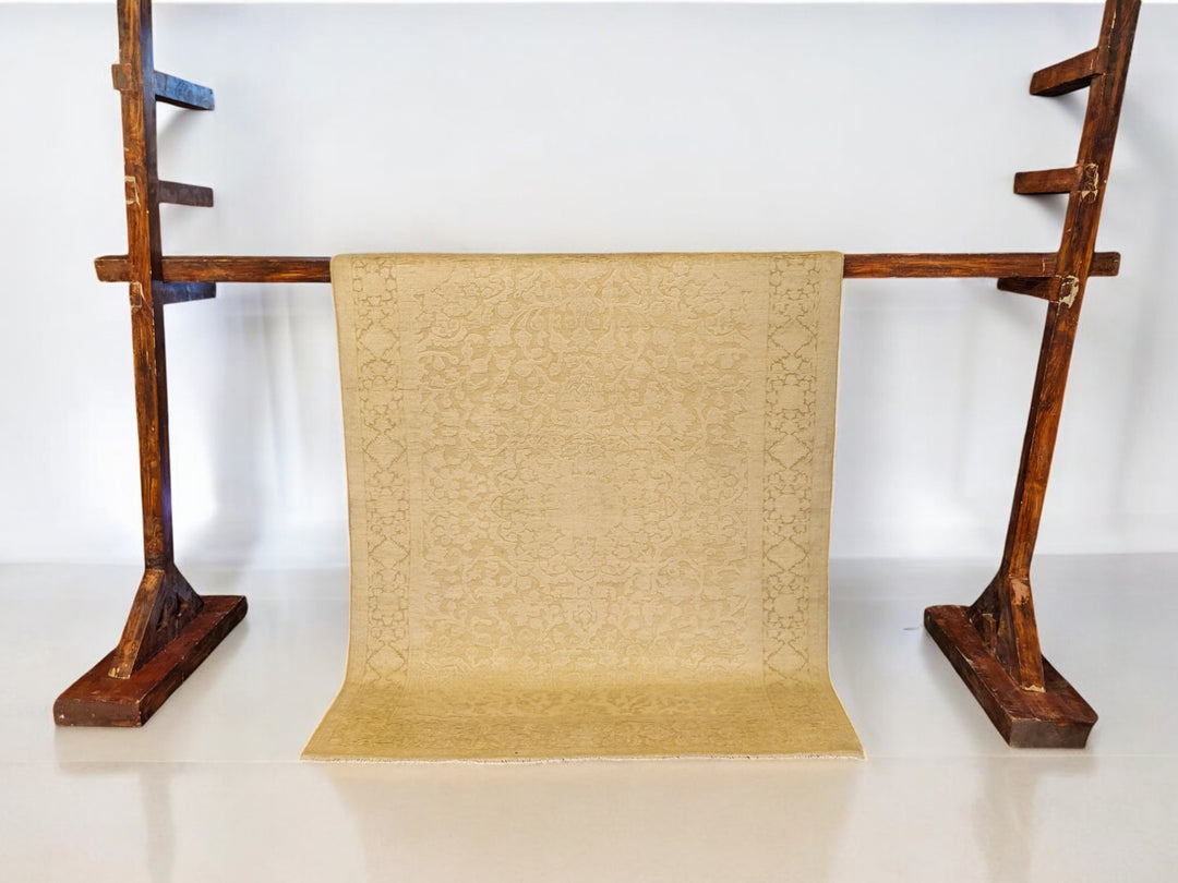 Oriental Silk Wash Chobi Rug - Size: 6.7 x 5