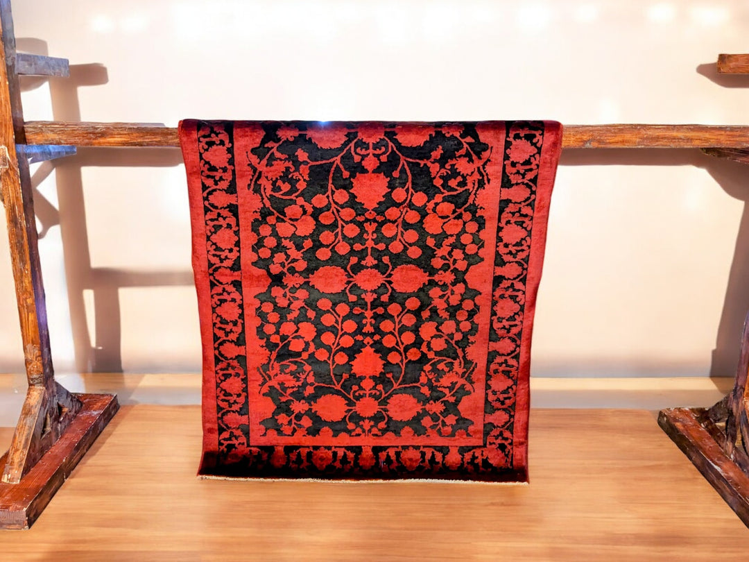 Ziegler Silk Wash Chobi Rug - Size: 5.6 x 4.3