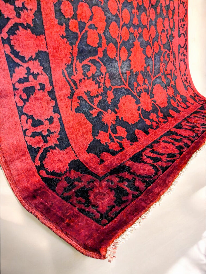 Ziegler Silk Wash Chobi Rug - Size: 5.6 x 4.3